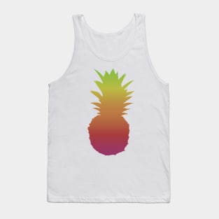 Vintage Summer Beach in Pineapple Tank Top